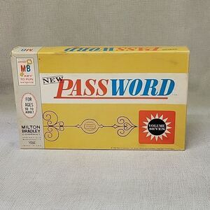 Vintage 1962 Milton Bradley Password Board Game #4260 -Volume 7. Used